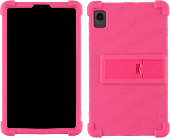 Husa de tip stand Sigloo pentru tableta NOKIA T20 protectie 360 Shockproof din silicon Rose red 