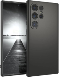 Husa pentru Samsung Galaxy S25 Ultra - Silicon Mat Ultrasubtire 0.3mm Protectie Premium Design Minimalist Negru 