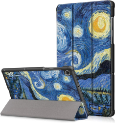 Husa pentru Samsung Galaxy Tab A9 8.7 inch UltraSlim de tip stand cu functie sleep/wake-up Sigloo Abstract 