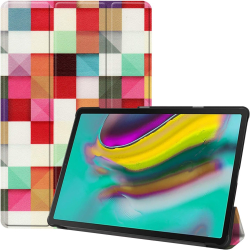 Husa pentru Samsung Galaxy Tab A9 8.7 inch UltraSlim de tip stand cu functie sleep/wake-up Sigloo Mosaic