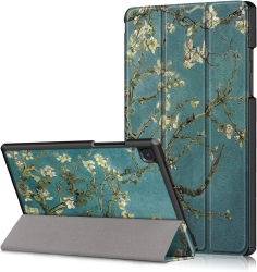 Husa pentru Samsung Galaxy Tab A9 8.7 inch UltraSlim de tip stand cu functie sleep/wake-up Sigloo Painted Tree 