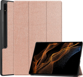 Husa pentru Samsung Galaxy Tab S9 Plus S9 FE+ Plus 12.4 inch UltraSlim de tip stand functie sleep/wake-up Smart Cover model Golden Sigl 