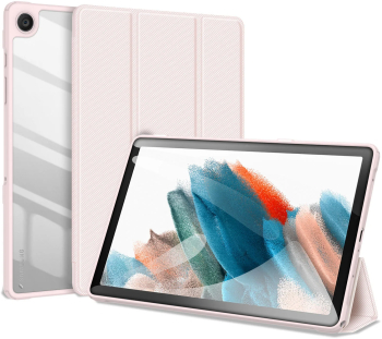 Husa premium pentru tableta Samsung Galaxy Tab A9 8.7 inch Sigloo interior piele sintetica spatele din PC transparent rezistent la socu 