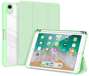 Husa premium Sigloo Apple iPad Pro 11 2018-2022 11 inch interior piele sintetica suport Smart Pen spate PC transparent rezistenta socu 