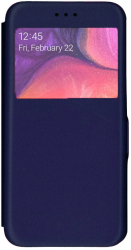 Husa Samsung A51 - tip carte inchidere magnetica si fereastra notificari Gekko Elegance - BLUE 