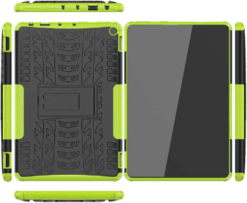 Husa Sigloo pentru tableta Samsung Galaxy Tab A7 10.4 T500/T505 Heavy Duty Rugged Armor Black and Green 