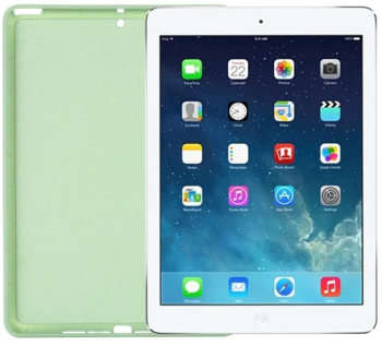 Husa Ultraslim Sigloo Shockproof realizata din Lichid Siliconic pentru tableta iPad 10.2 Inch model 9/8/7 2021/2020/2019 Mint Green 