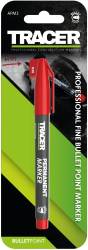 Marker Permanent TRACER APM3 Rosu cu Varf Fin 1-2mm Acrilic Durabil 