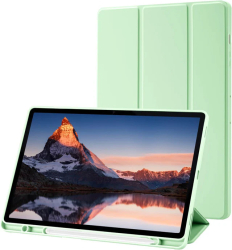 Husa pentru Samsung Galaxy Tab S9 Plus S9 FE Plus 12.4 inch Sigloo UltraSlim tip stand functie sleep/wake-up si slot pentru S-Pen Green 