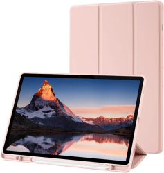 Husa pentru Samsung Galaxy Tab S9 Plus S9 FE Plus 12.4 inch Sigloo UltraSlim tip stand functie sleep/wake-up si slot pentru S-Pen Pink 