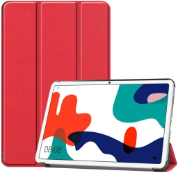 Husa Slim Sigloo Smart Cover Trifold pentru tableta Huawei MatePad 10.4 diagonala 10.4 inch model Simple Red 