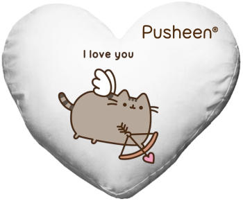 Perna personalizata cat pusheen cupidon inima 