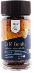 Cafea solubila Benita bio si fairtrade 100g Gepa 