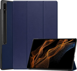 Husa pentru Samsung Galaxy Tab S9 Plus S9 FE+ Plus 12.4 inch UltraSlim de tip stand functie sleep/wake-up Smart Cover model Dark Blue S 