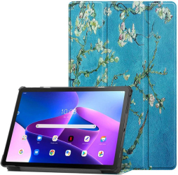 Husa pentru tableta Lenovo Tab P12 TB370FU 12.7 inch 2023 cu functie sleep/wake-up ultralight de tip stand Sigloo model Painted Tree 