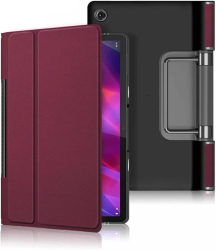 Husa Smart Cover Sigloo pentru tableta Lenovo Yoga Tab 11 YT-J706F 11 inch 2021 Burgundy 