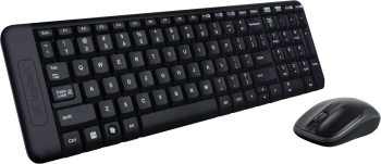 Kit tastatura si mouse wireless Logitech K220 920-003168 negru 
