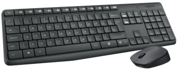 Kit tastatura si mouse wireless Logitech MK235 920-007931 negru 