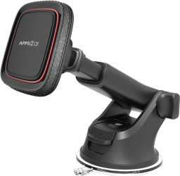 Suport auto magnetic APPS2Car pentru telefon universal prindere cu ventuza pe bord sau parbriz calitate A+++ Rotire 360°