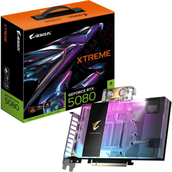 Placa video GIGABYTE AORUS GeForce RTX 5080 Xtreme Waterforce WB 16GB GDDR7 256-bit DLSS 4.0 
