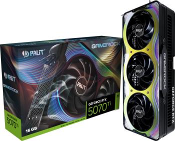 Placa video Palit GameRock NVIDIA GeForce RTX 5070 Ti 16GB GDDR7 256-bit DLSS 4