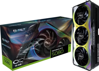 Placa video Palit GameRock OC GeForce NVIDIA GeForce RTX 5080 16GB GDDR7 256-bit DLSS 4 