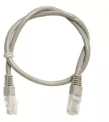 Cablu UTP Retea Gri Ethernet Cat 5e 1.5m Lungime - Cablu Patch de Internet cu Mufa Conector RJ45 
