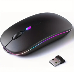 Mouse wireless fara fir ultra slim compatibil Bluetooth 2 4 GHz cu moduri duale mouse de computer cu receptor nano pentru PC laptop 16 