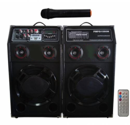 Set Boxe Profesionale Klausstech Cu Microfon Wireless Inclus Telecomanda Conectare Usb Conectare Prin Functia Bluetooth Sd Card 