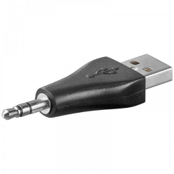 Adaptor USB la Jack 3.5 mm 3 contacte tata pentru alimentare Goobay 