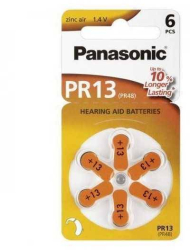 Baterii aparate auditive V13 Panasonic 6buc 
