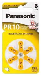 Baterii aparate auditive zinc-air V10 HA10 PR10 PR70 Panasonic 6buc 