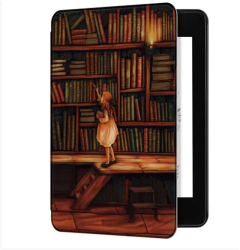 Husa Sigloo pentru ebook reader Kindle 2022 Kindle 2024 11th 12th generation 6 inch model Library Girl 
