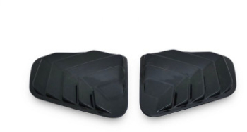 Ornament Protectie Geam Compatibil cu Dacia Duster I 2010-2018 din Plastic ABS si Culoare Negru 