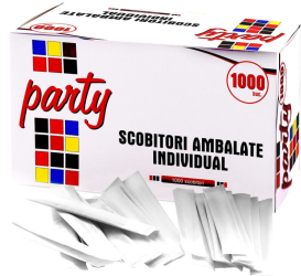 Set 1000 bucati scobitori bambus ambalate individual Misavan 65 mm 