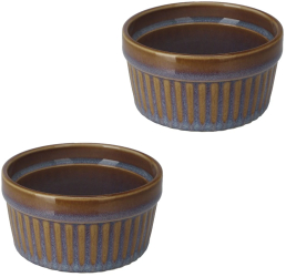 Set 2 ramekini Excellent Houseware ceramica 9.5x5 cm 200 ml maro
