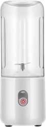Blender Portabil EcoBlend Max ONSG® Puternic Tehnologie Avansata Otel Inoxidabil 6 Lame 500ml USB Reincarcabil Alb 