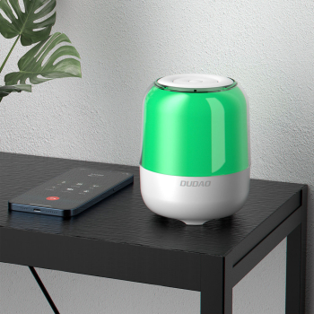 Boxa Wireless Bluetooth 5.0 5 W Baterie 1200 mAh Iluminare RGB LED Cititor de carduri TF/SD - Alb 