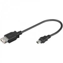 Cablu adaptor USB A mama la mini USB tata 20cm Goobay 