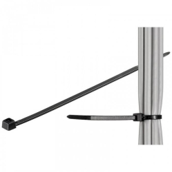 Coliere plastic plastic negru 3.5x292mm de interior-exterior 100buc fixPoint 