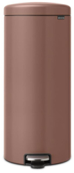 Cos de gunoi cu pedala Brabantia NewIcon 1008853 30 l inchidere moale baza anti-alunecare finisaj satinat maro 