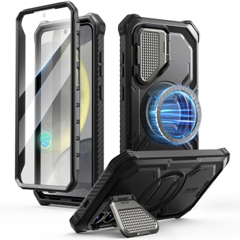 Husa pentru Samsung Galaxy S25 + Folie - I-Blason Armorbox - Black 