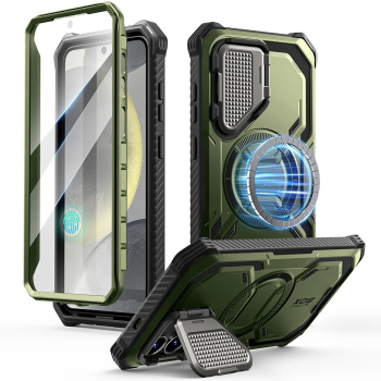 Husa pentru Samsung Galaxy S25 Plus + Folie - I-Blason Armorbox - Guldan 