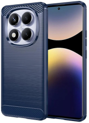 Husa pentru Xiaomi Redmi Note 14 Pro 4G / Poco F7 - Techsuit Carbon Silicone - Blue 