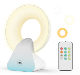 Lampa Terapeutica cu Lumina Naturala WiiKA 10000 Lux fara UV Terapie cu Lumina cu 5 Niveluri de Luminozitate si 3 Temperaturi de Culoare