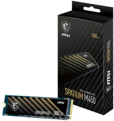 SSD M.2 2280 MSI SPATIUM M450 PCIe 4.0 NVMe 500GB PCI Express 4.0 x4 