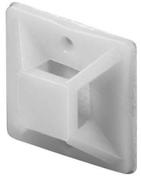 Suporti autoadezive pentru coliere plastic 19x19mm 100buc fixPoint 