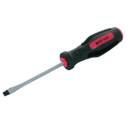 Surubelnita plata 4x100 varf magnetic din otel aliaj crom-vanadiu si maner cauciuc antiderapant MEGA 10044 