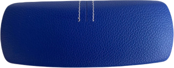 Toc ochelari piele ecologica 16 x 6.5 x 4.5 cm albastru deschis 