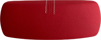 Toc ochelari piele ecologica 16 x 6.5 x 4.5 cm rosu 